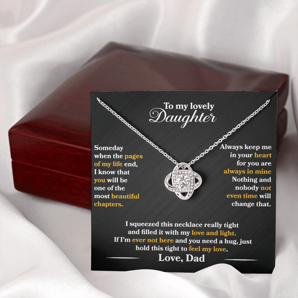 To My Lovely Daughter - Always Keep Me In Your Heart - Love Dad - INCLUDES FREE SHIPPING
