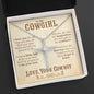 To My Cowgirl - CZ Cross Necklace