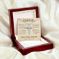 To My Cowgirl - CZ Cross Necklace