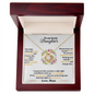 Daughter - Always Keep Me In Your Heart - Love Knot Necklace