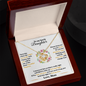 Daughter - Always Keep Me In Your Heart - Love Knot Necklace