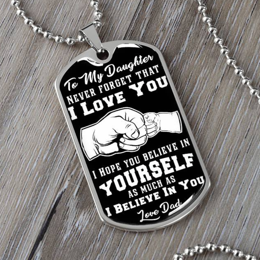 Daughter - Believe In Yourself - INCLUDES FREE SHIPPING
