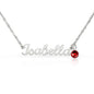 To My Mom - Name Necklace with Birthstone