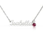 To My Mom - Name Necklace with Birthstone