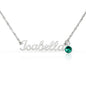 To My Mom - Name Necklace with Birthstone
