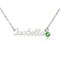 To My Mom - Name Necklace with Birthstone