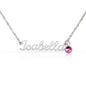 To My Mom - Name Necklace with Birthstone