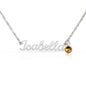 To My Mom - Name Necklace with Birthstone