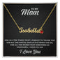To My Mom - Name Necklace with Birthstone