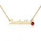 To My Mom - Name Necklace with Birthstone