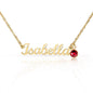 To My Mom - Name Necklace with Birthstone