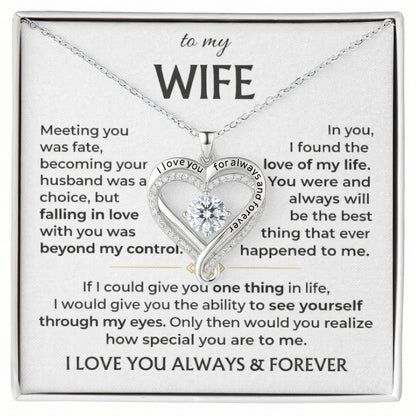 To My Wife - Love You Always Necklace