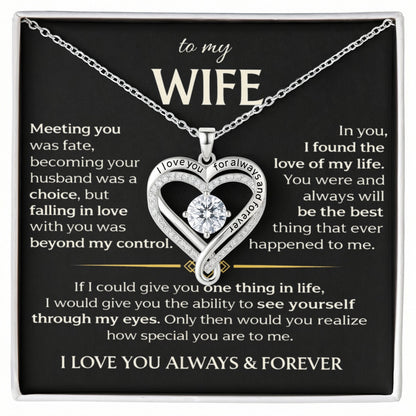 To My Wife - Love You Always Necklace