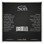 To My Son - I Wish - Engraved Men's Ring