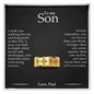 To My Son - I Wish - Engraved Men's Ring