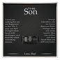 To My Son - I Wish - Engraved Men's Ring