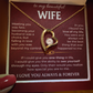To My Beautiful Wife - Forever Love Necklace