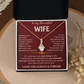 To My Beautiful Wife - Alluring Beauty Necklace