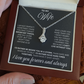 To My Wife - Alluring Beauty Necklace - INCLUDES FREE SHIPPING