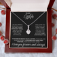 To My Wife - Alluring Beauty Necklace - INCLUDES FREE SHIPPING