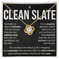 A Clean Slate - Love Knot Necklace - FREE SHIPPING INCLUDING