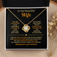 To My Beautiful Wife - You Are The Rhythm In My Heartbeat - Love Knot Necklace