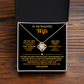 To My Beautiful Wife - The Day I Met You - Love Knot Necklace - INCLUDES FREE SHIPPING