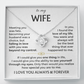 To My Wife - Meeting You Was Fate - Love Knot Necklace - INCLUDES FREE SHIPPING