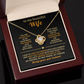 To My Beautiful Wife - You Are The Rhythm In My Heartbeat - Love Knot Necklace