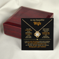 To My Beautiful Wife - You Are The Rhythm In My Heartbeat - Love Knot Necklace