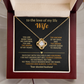 To The Love of My Life - You Are More Than My Partner - Love Knot Necklace - INCLUDES FREE SHIPPING