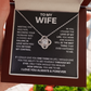 To My Wife - Love Of My Life - Love Knot Necklace - INCLUDES FREE SHIPPING