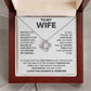 To My Wife - I Love You Always & Forever - Love Knot Necklace - INCLUDES FREE SHIPPING