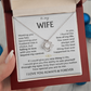 To My Wife - Meeting You Was Fate - Love Knot Necklace - INCLUDES FREE SHIPPING