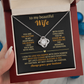 To My Beautiful Wife - You Are The Rhythm In My Heartbeat - Love Knot Necklace