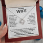 To My Wife - I Love You Always & Forever - Love Knot Necklace - INCLUDES FREE SHIPPING