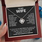 To My Wife - Love Of My Life - Love Knot Necklace - INCLUDES FREE SHIPPING