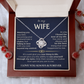 To My Wife - Meeting You Was Fate - Love Knot Necklace