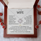 To My Wife - Meeting You Was Fate - Love Knot Necklace - INCLUDES FREE SHIPPING