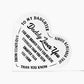 Daddy Loves You - Heart Shaped Acrylic Plaque