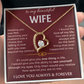 To My Beautiful Wife - Forever Love Necklace