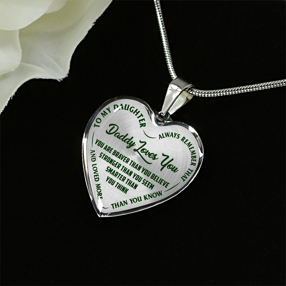 Daddy Loves You - Green Text - INCLUDES FREE SHIPPING