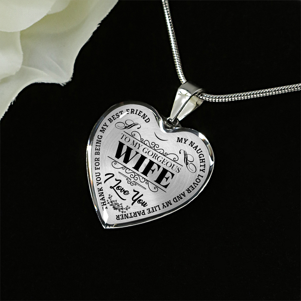 To My Gorgeous Wife - Black Text